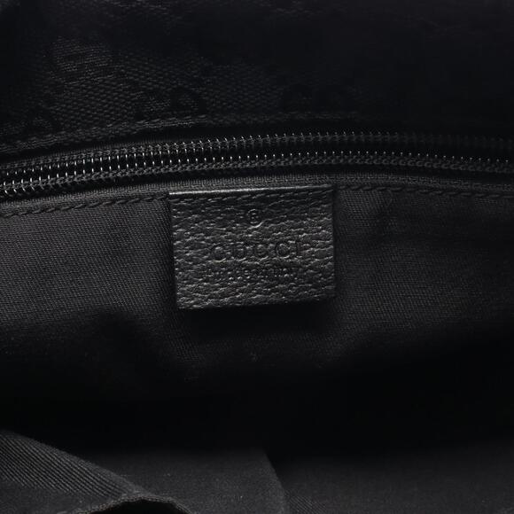 GUCCI Authentic Black Leather Shoulder Bag
